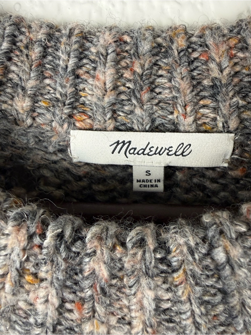 Madewell Pointelle Knit Sweater | Size Small | Wool Blend - Picture 3 of 10